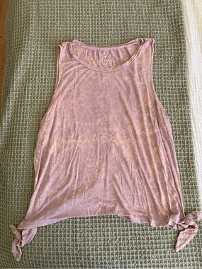 American Eagle Outfitters Light Pink Side-Knot Tank Top